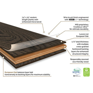 Ladson Atwood 7.5" X 75" Engineered Hardwood Plank - Voda Flooring 